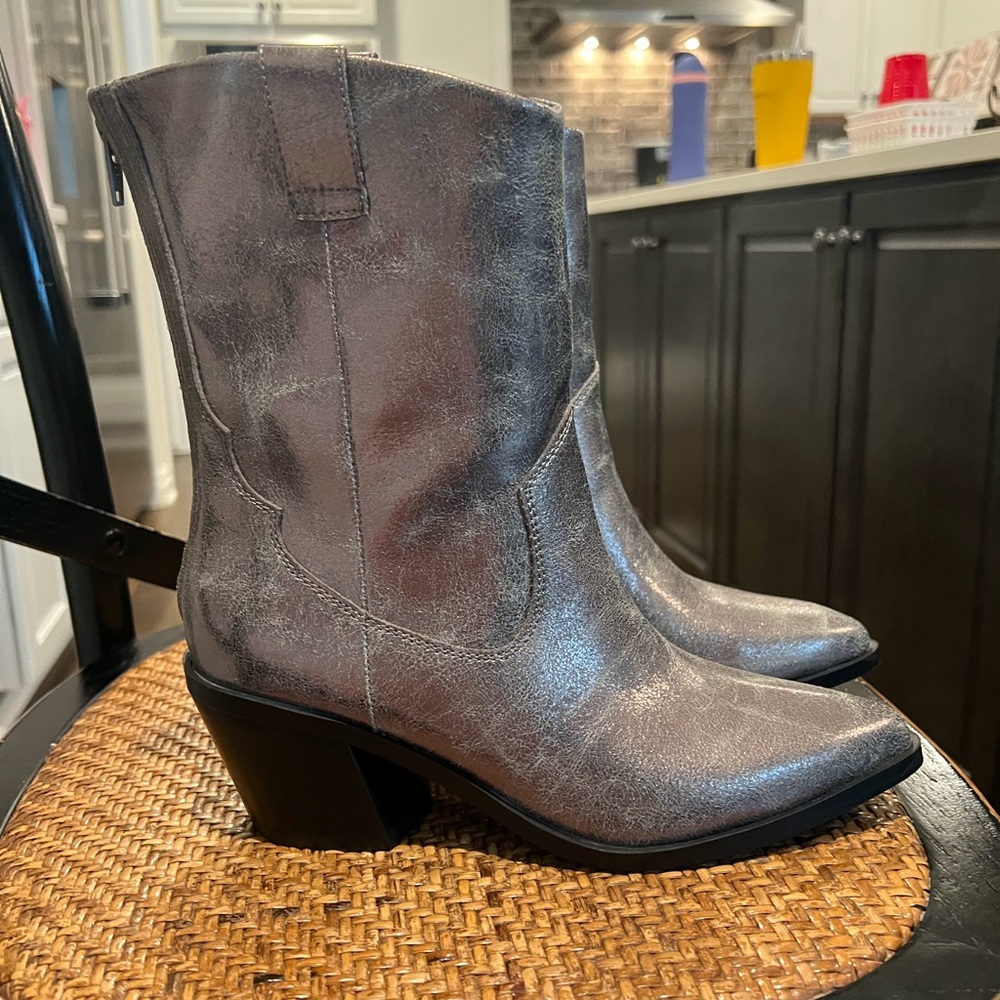 DV by Dolce Vita Metallic Ankle Boots